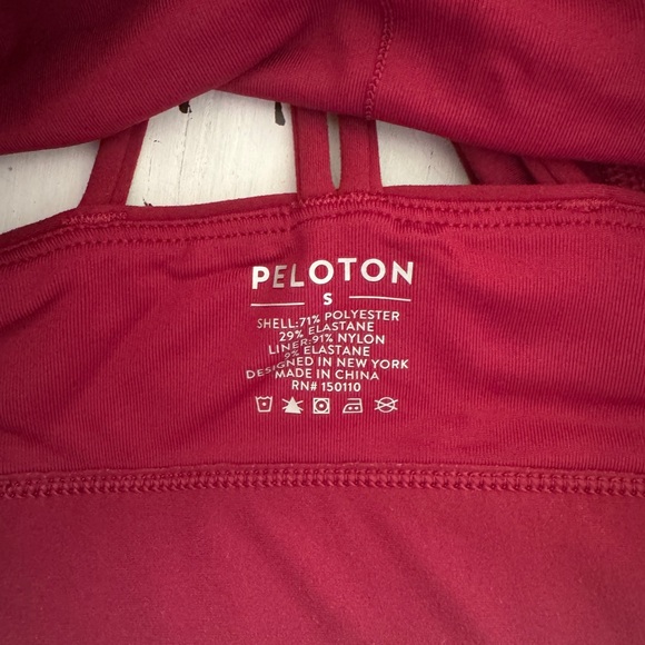 Peloton Burgundy Bra and Leggings Set - Picture 2 of 2